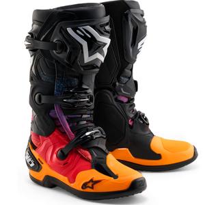 Topánky na motorku Alpinestars Tech 10 limitovaná edícia Black Hole čierno-multicolor