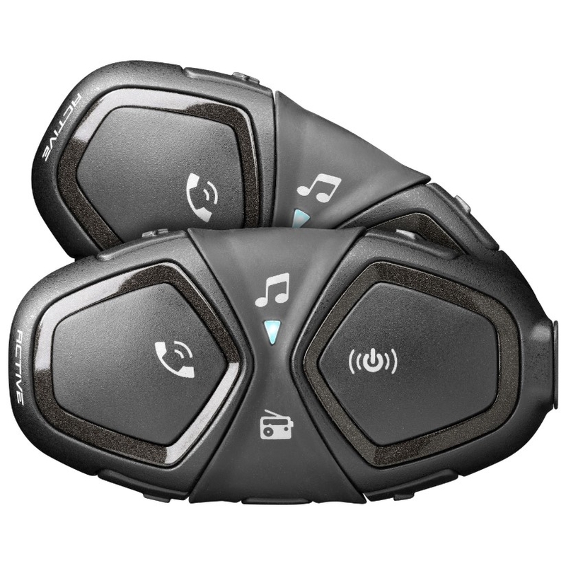 Bluetooth handsfree CellularLine Interphone ACTIVE - Twin Pack
