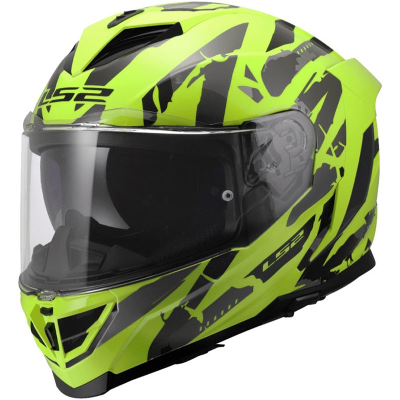 Integrálna prilba na motorku LS2 FF818 Storm III Kaos žltá