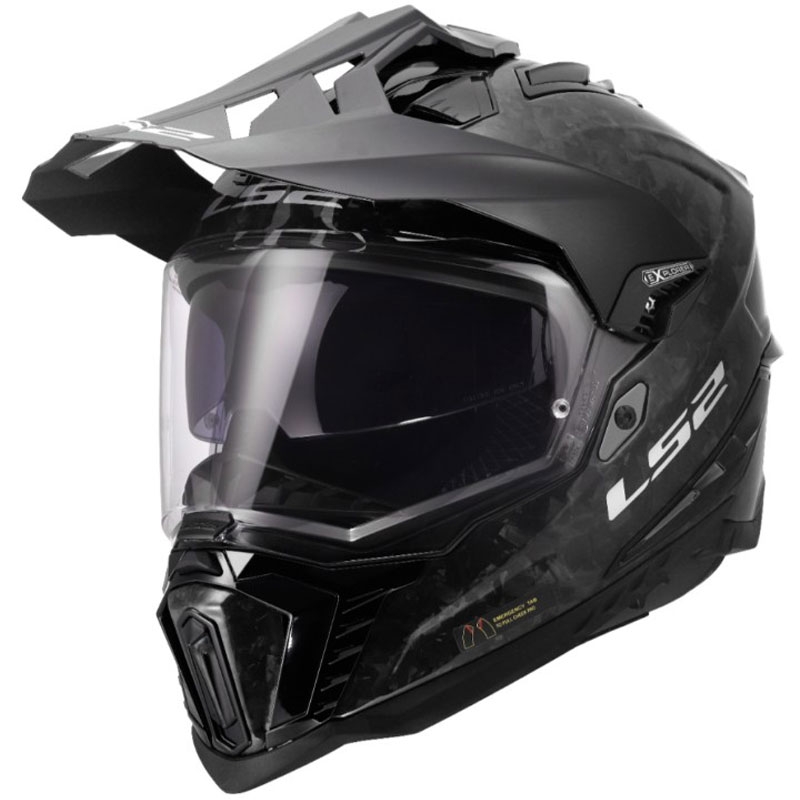 Enduro prilba LS2 MX701 Explorer C Forged lesklá karbónová