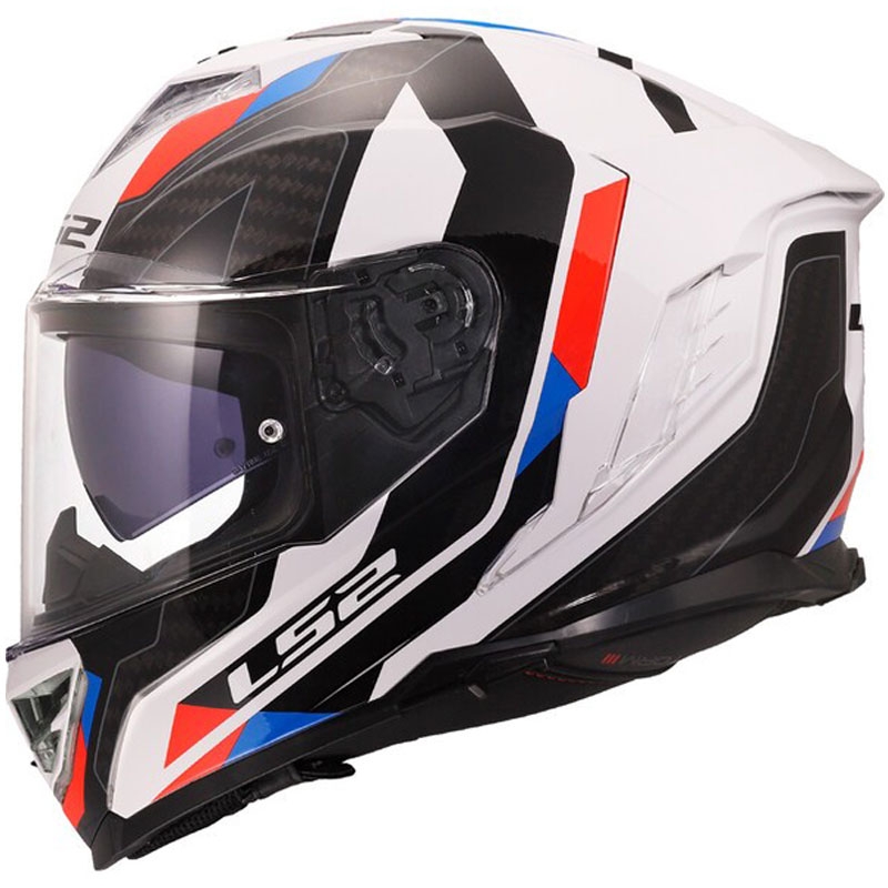 Integrálna helma na motorku LS2 FF818 Storm III Sporty lesklá bielo-modro-červená