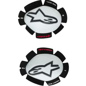 Kolenné slidery Alpinestars GP Tech bielo-čierne