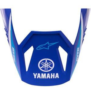 Šilt pre helmy na motorku Alpinestars S-M3 Yamaha kolekcia modro-biely