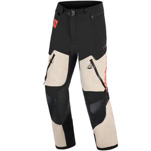 Nohavice na motorku Alpinestars Halo PRO Drystar XF krémovo-čierno-červené