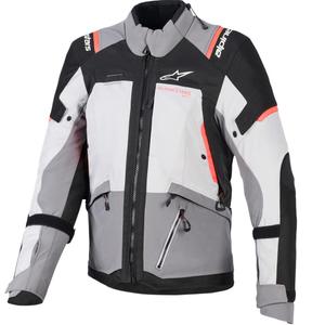 Dámska bunda na motorku Alpinestars Stella Andes V4 Drystar tmavo šedo-svetlo šedo-čierno-červená