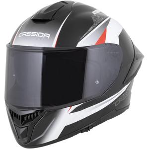 Integrálna helma na motorku Cassida Integral GTS 2.1 Mega čierno-bielo-červená