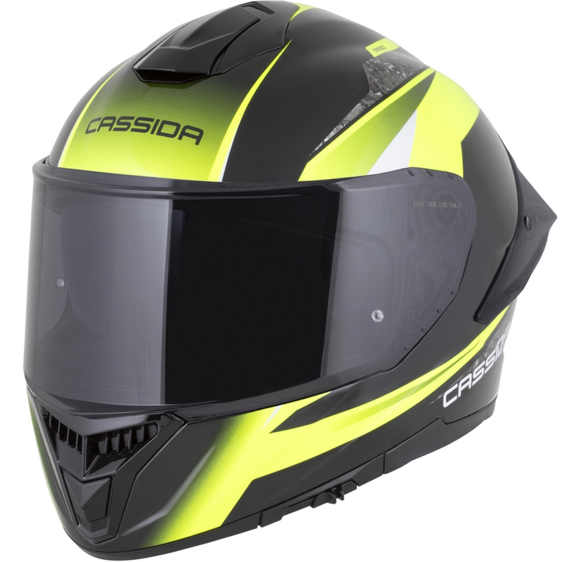 Integrálna helma na motorku Cassida Integral GTS 2.1 Mega čierno-fluo žlto-biela