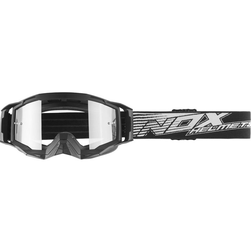 Motokrosové okuliare NOX Spectre čierno-biele