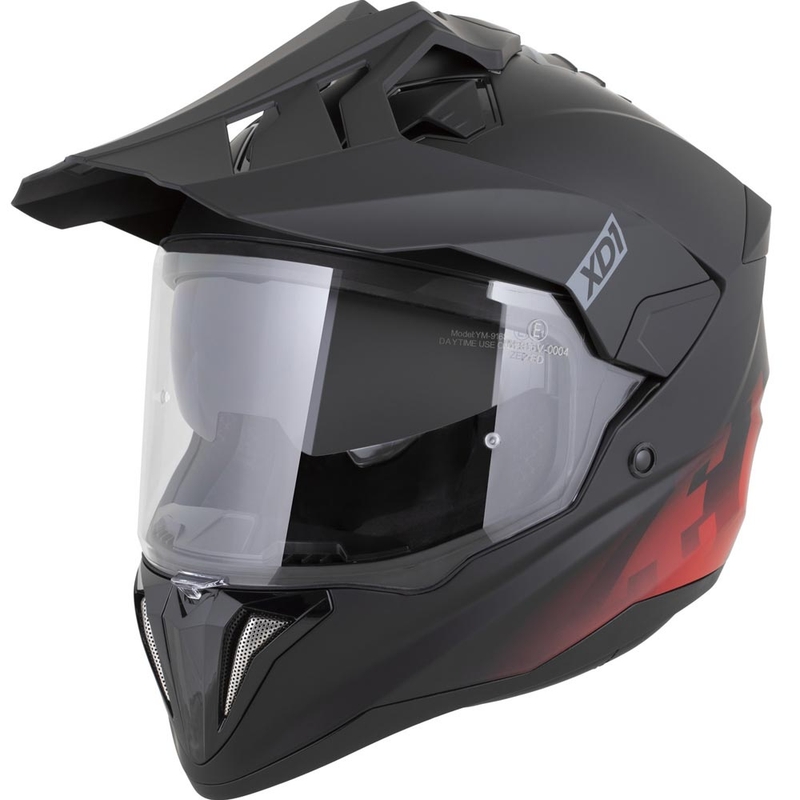 Motokrosová helma ZED XD1 matná čierno-červená