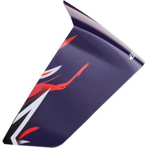Aerodynamický spojler pre prilby na motorku Alpinestars Supertech R10 FLYTE racing profil matný modro-červeno-biely