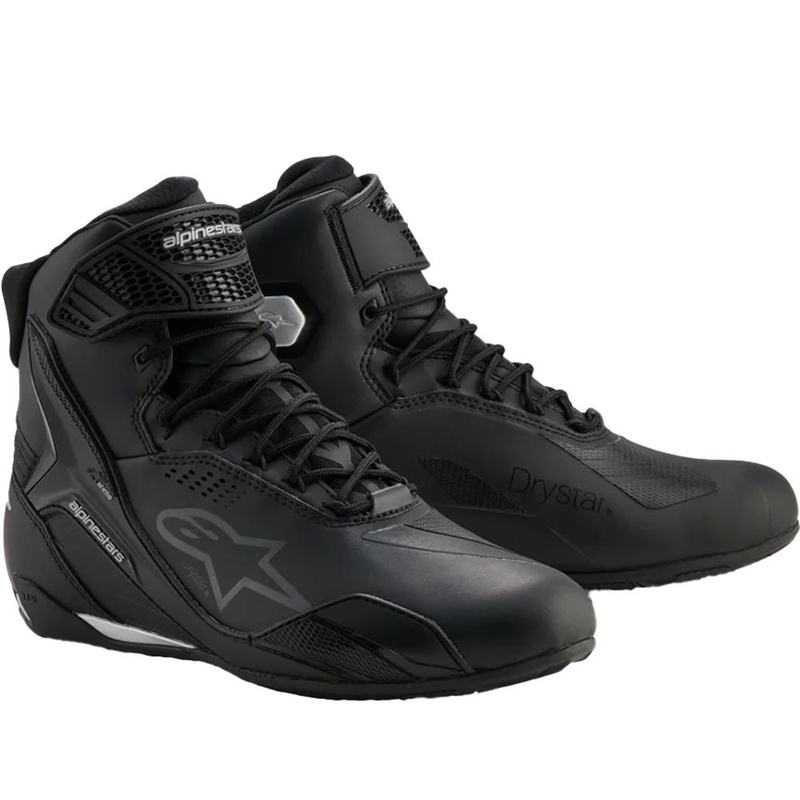 Dámske topánky na motorku Alpinestars Stella Faster-4 Drystar čierno-strieborné