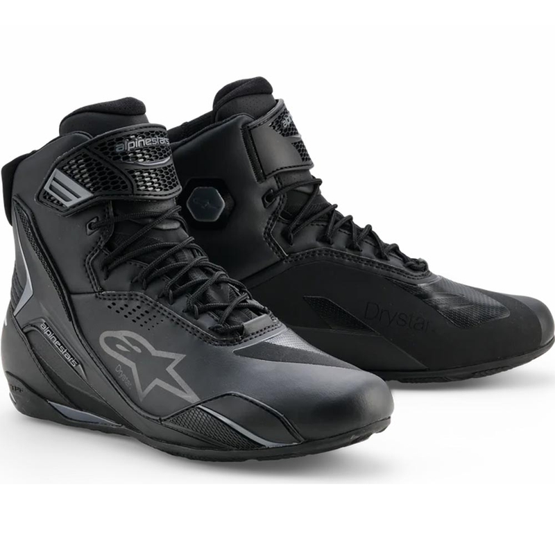 Topánky na motorku Alpinestars Faster-4 Drystar čierno-tmavo šedé