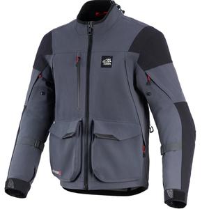 Bunda na motorku Alpinestars Maxdura Drystar XF tmavo šedo-čierna