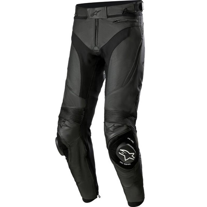 Kožené nohavice na motorku Alpinestars Missile 3 Airflow čierne
