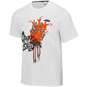 Tričko KTM Orange Bleeder biele