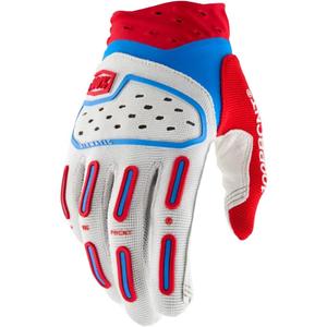 Motokrosové rukavice 100% Airmatic 2 červeno-bielo-modré