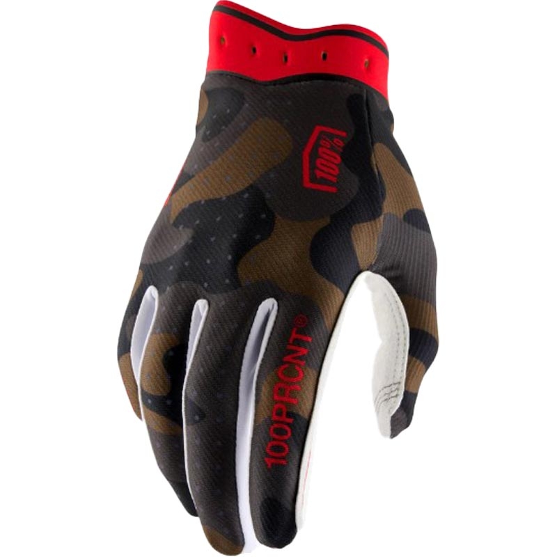 Motokrosové rukavice 100% iTrack camo