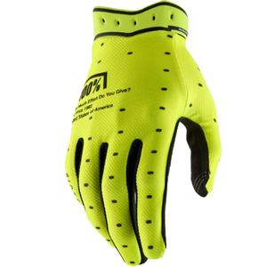 Motokrosové rukavice 100% Ridefit fluo žlté