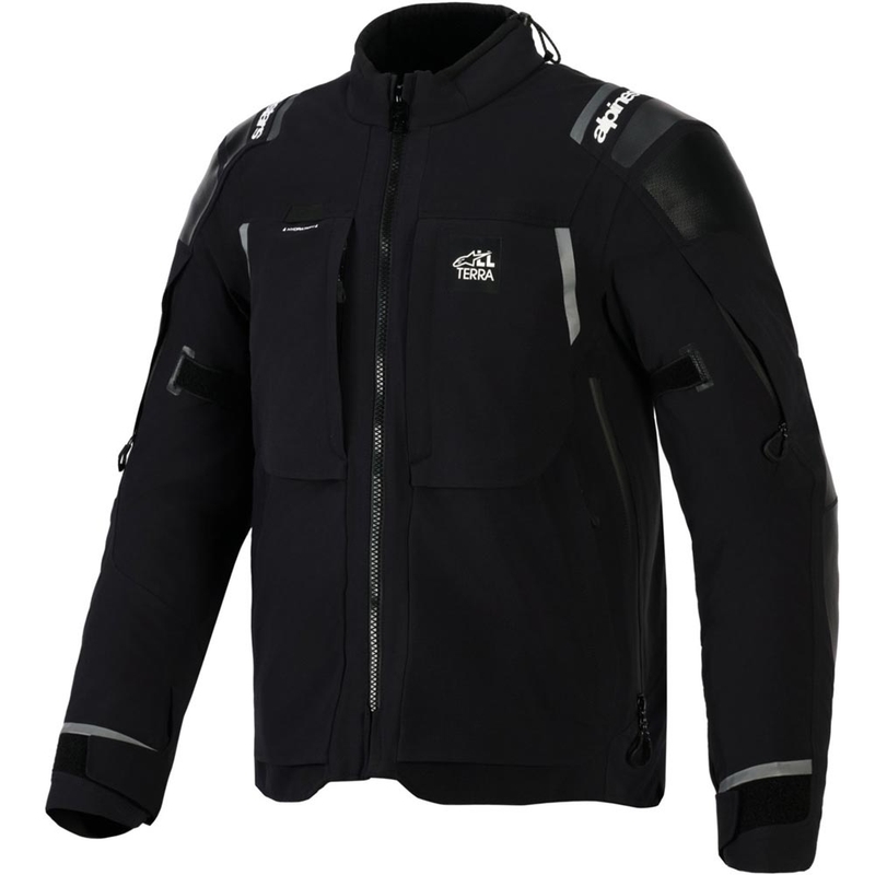 Bunda na motorku Alpinestars Andes PRO Drystar XF čierno-tmavo šedá