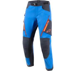 Nohavice na motorku Alpinestars Maxdura Dual modro-tmavo šedo-oranžové
