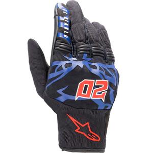 Rukavice na motorku Alpinestars Copper FQ20 čierno-červeno-modro-biele