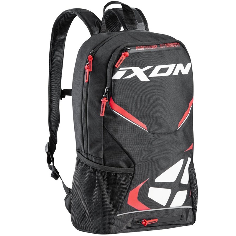 Batoh na motorku IXON R-Tension 23 čierno-bielo-červený