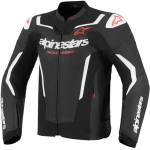Kožená bunda na motorku Alpinestars GP Force V2 Airflow čierno-biela