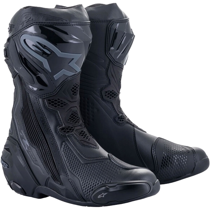 Topánky na motorku Alpinestars Supertech R čierno-čierne