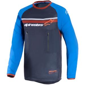 Motokrosový dres Alpinestars Maxdura Dual tmavo sivo-modro-oranžový
