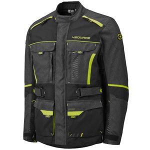 Bunda na motorku 4SQUARE Trailer Craft sivo-fluo žltá