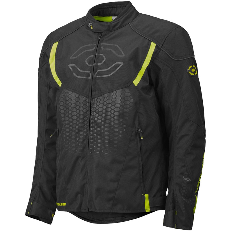 Bunda na motorku 4SQUARE Sportster Dart čierno-fluo žltá
