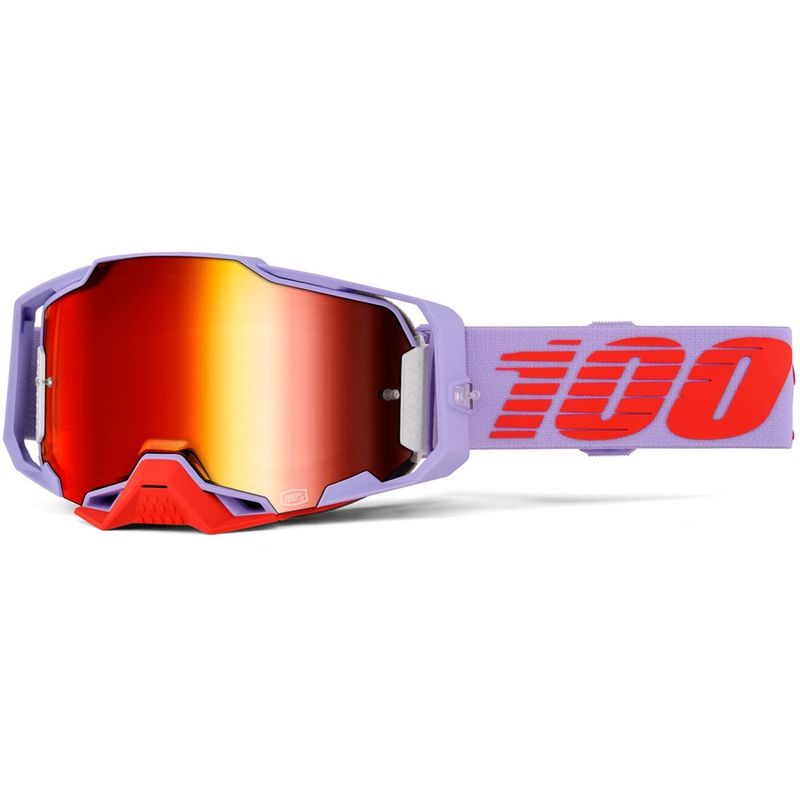 Motokrosové okuliare 100% Armega Fausto s červeným plexi
