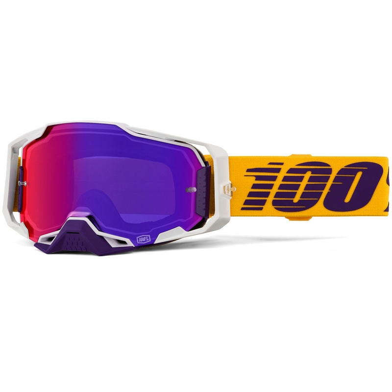 Motokrosové okuliare 100% Armega Difenbak s fialovým plexi