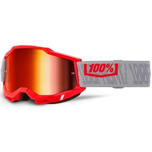Motokrosové okuliare 100% ACCURI 2 Gatorback s červeným plexi