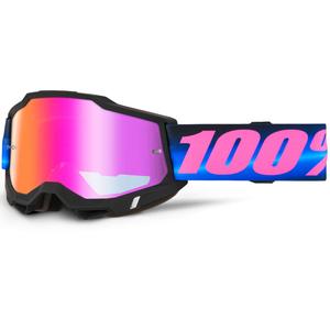 Motokrosové okuliare 100% ACCURI 2 Superdome s červeným plexi