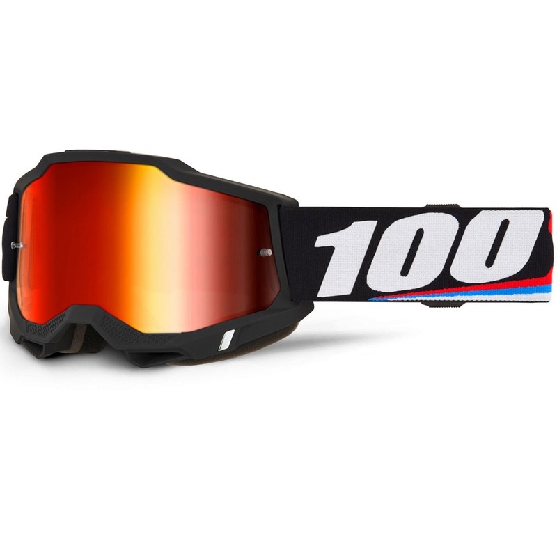 Motokrosové okuliare 100% ACCURI 2 Magnus s červeným plexi