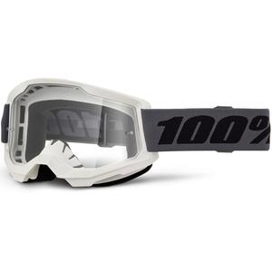 Motokrosové okuliare 100% STRATA 2 NEW sivé s čírym plexi