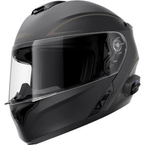 Výklopná helma na motorku s headsetom SENA Outrush R čierna matná