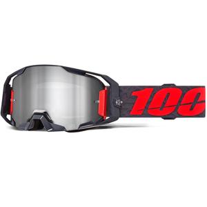 Motokrosové okuliare 100% ARmatic Toro so strieborným plexi
