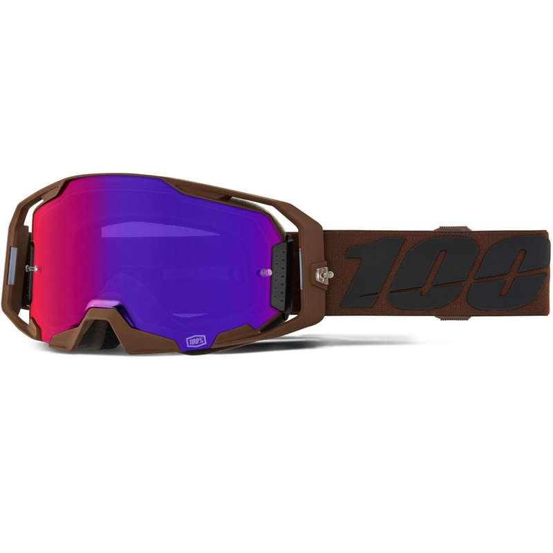 Motokrosové okuliare 100% ARmatic Salcedo s fialovým plexi