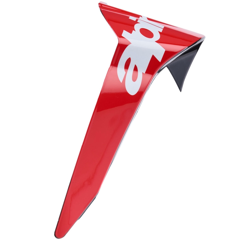 Aerodynamický spojler pre helmy na motorku Alpinestars Supertech R10 Arius štandardný profil fluo červeno-červeno-biely