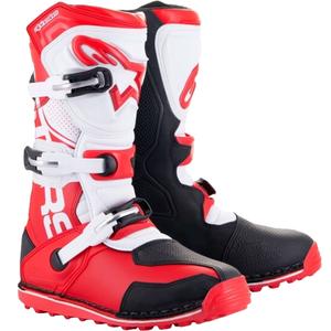 Topánky na motorku Alpinestars Tech Trial bielo-červeno-čierna
