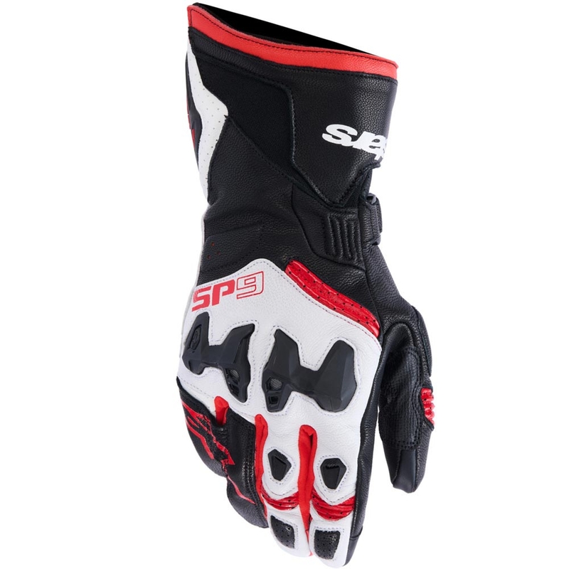 Rukavice na motorku Alpinestars SP-9 čierno-bielo-červené