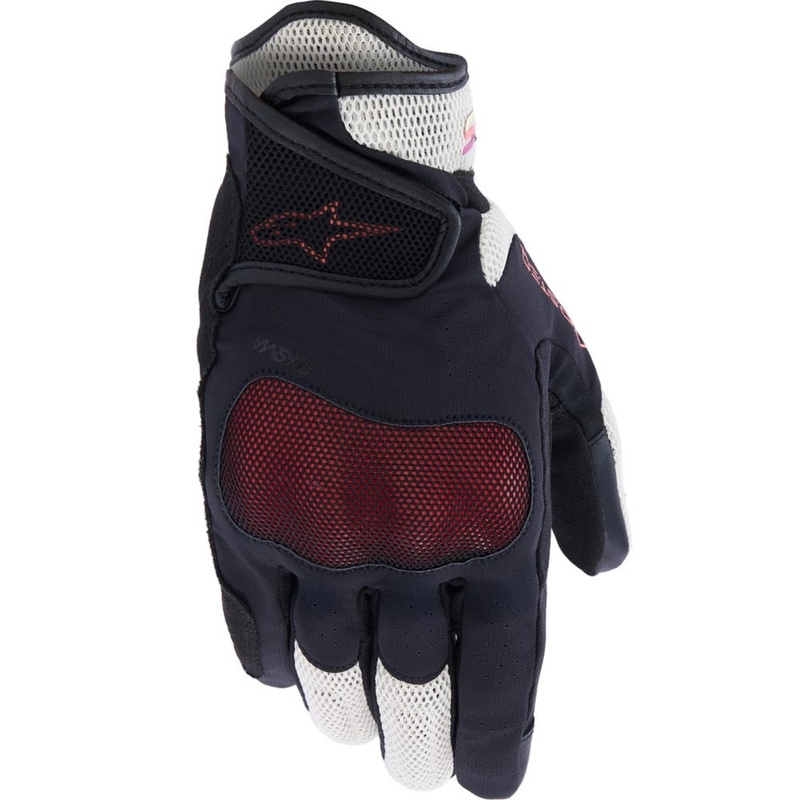 Dámske rukavice na motorku Alpinestars Stella Mogress Airflow béžovo-čierno-ružové