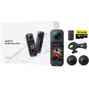 Akčná kamera Insta360 X5 Motorcycle Bundle čierna