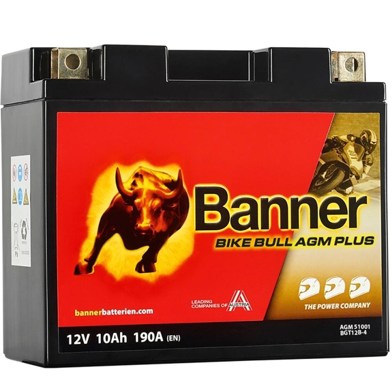 AGM batéria Banner Bike Bull AGM PLUS AGM PLUS 510 01 / BGT12B-4 - GT12B-4