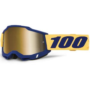 Motokrosové okuliare 100% ACCURI 2 Desoto so zlatým plexi