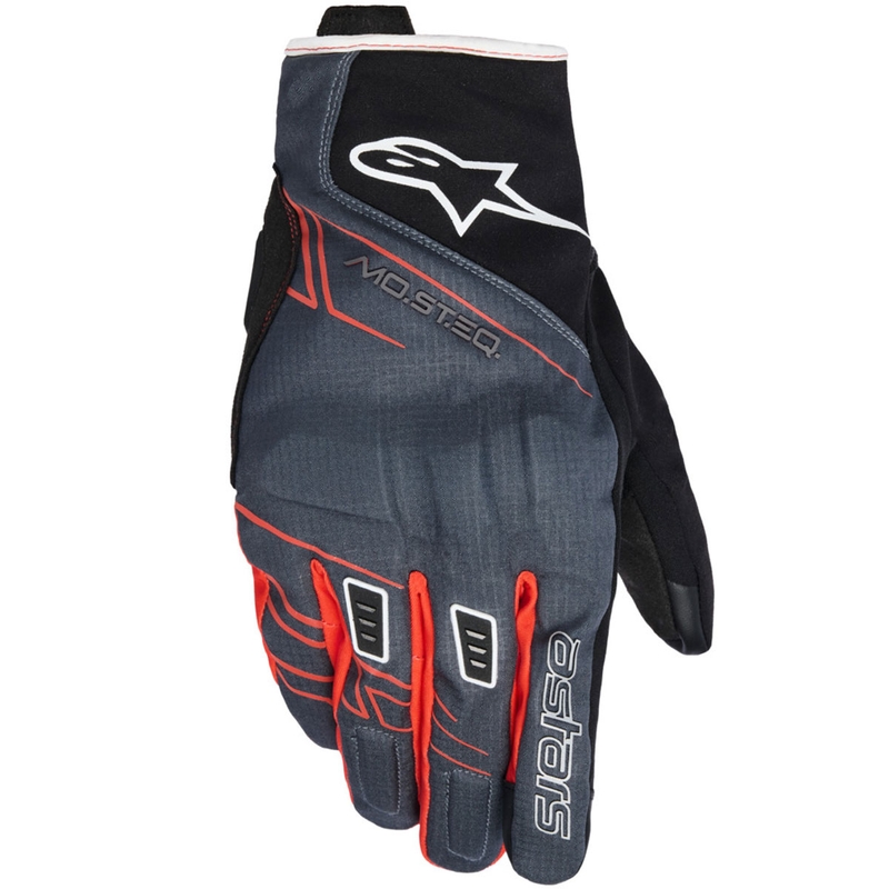 Rukavice na motorku Alpinestars MOBLAST WATERPROOF čierno-antracitovo-oranžové