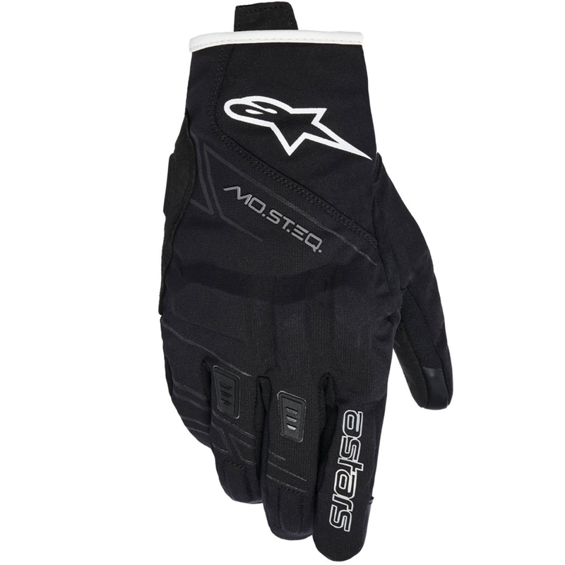 Dámske rukavice na motorku Alpinestars STELLA MOBLAST WATERPROOF čierno-bielo off white