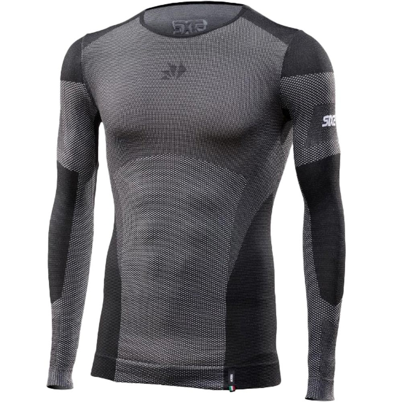 Funkčné tričko s dlhým rukávom SIXS BT TS2L V2 čierny carbon